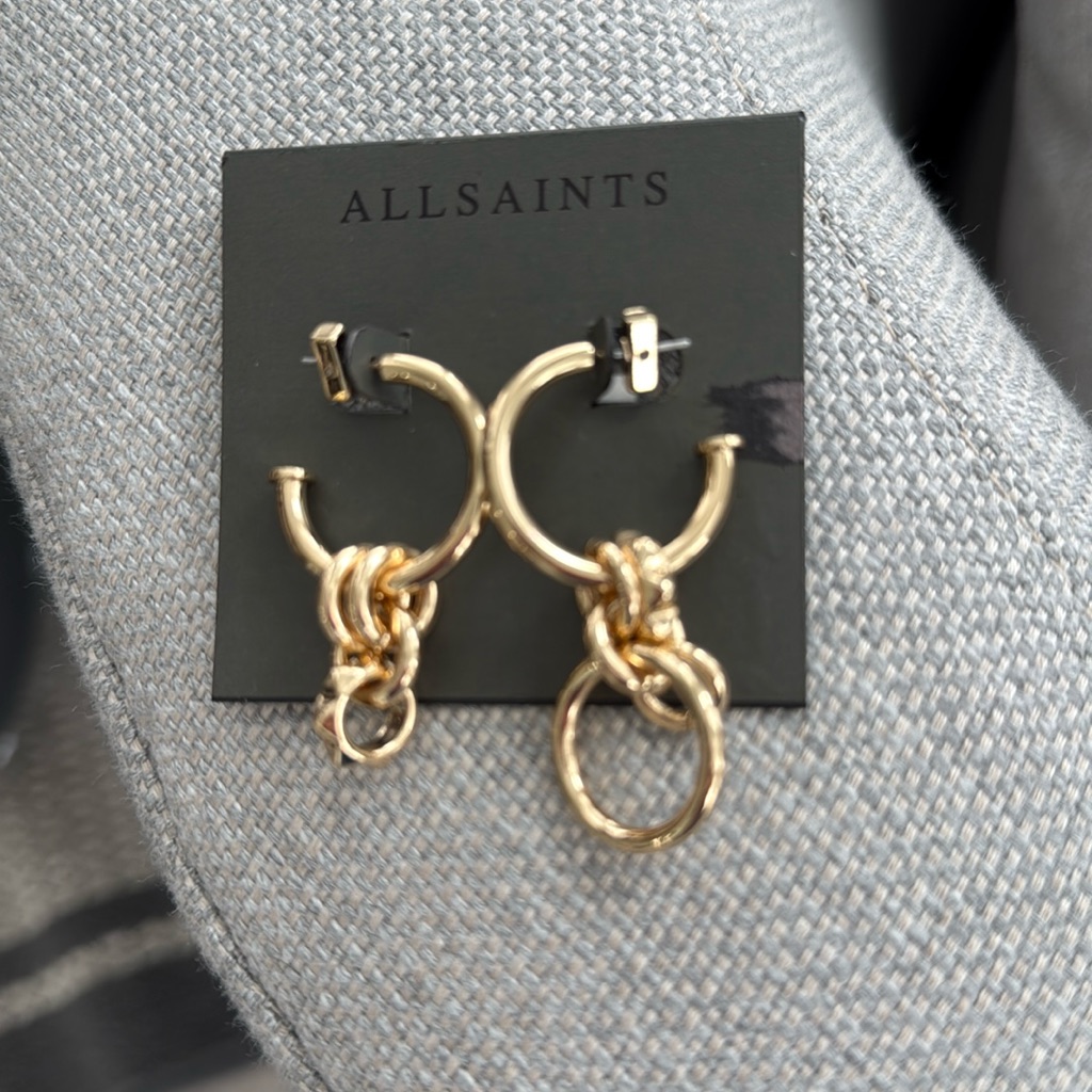 All Saints Nwt Serra Hoop Earring 52$